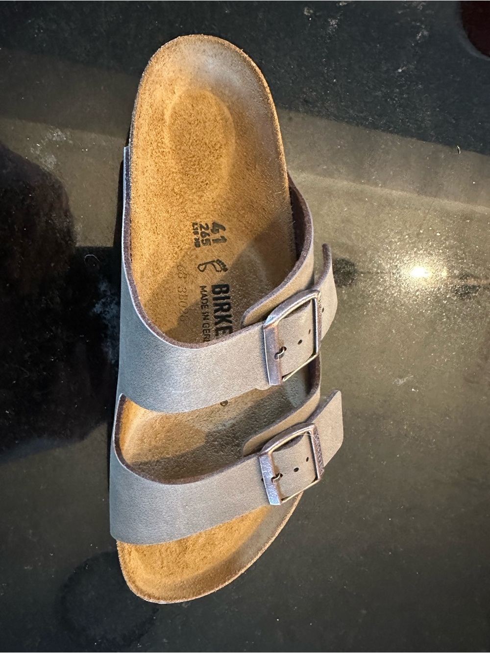 Birkenstock Arizona  Two-Strap Sandal in Light gray/brown